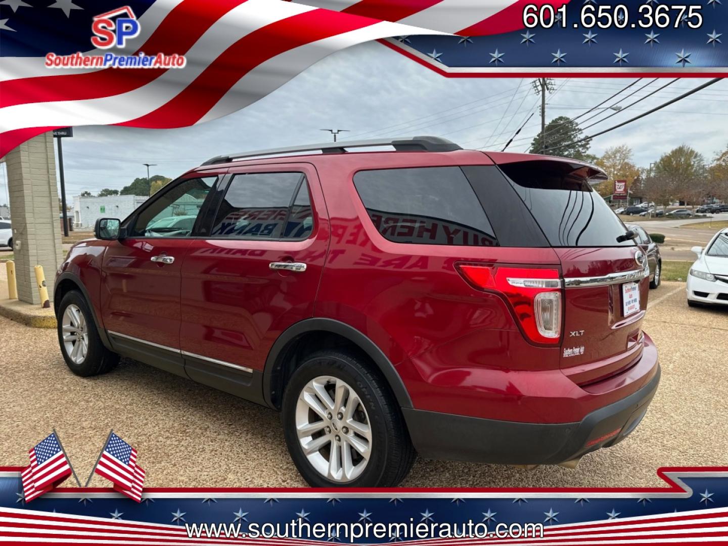 2015 RED FORD EXPLORER XLT (1FM5K7D84FG) , located at 922 W. Beacon St., Philadelphia, MS, 39350, (601) 650-3675, 32.770447, -89.127151 - Photo#3